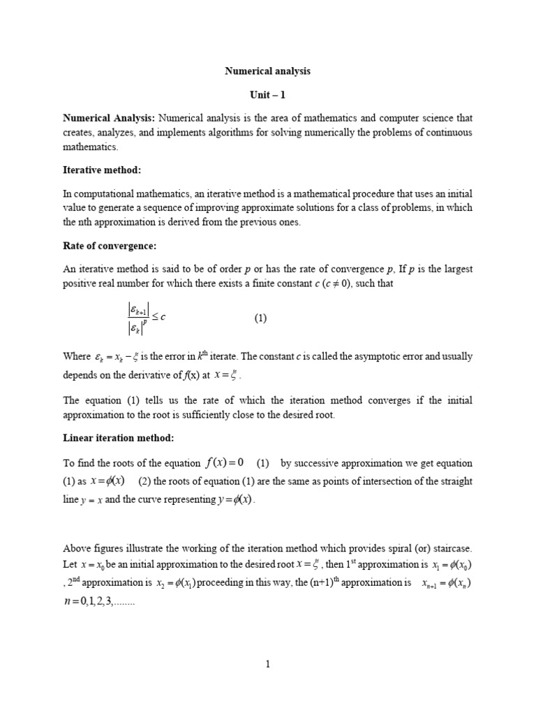 Numerical Analysis and Iterative Methods | PDF | Numerical Analysis ...