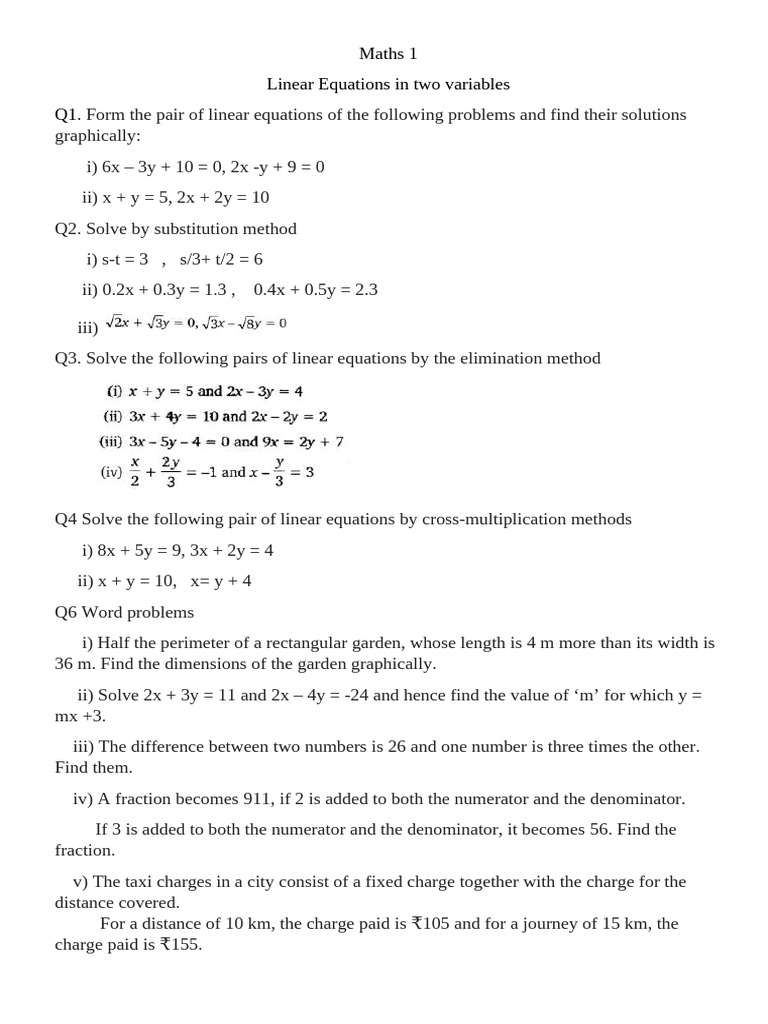 revision worksheet chapter 1 | PDF
