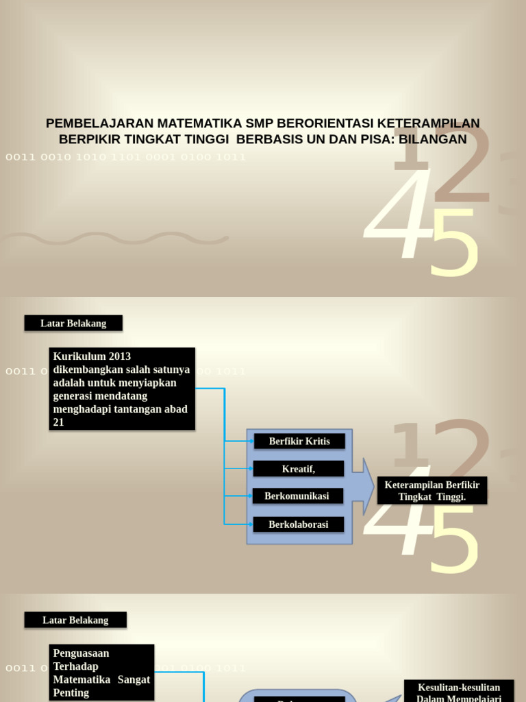#PPT Modul KBTT-Materi Bilangan | PDF