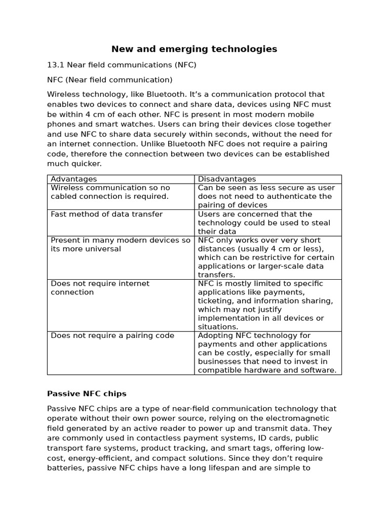 Understanding Near Field Communication (NFC) | PDF | Computing ...