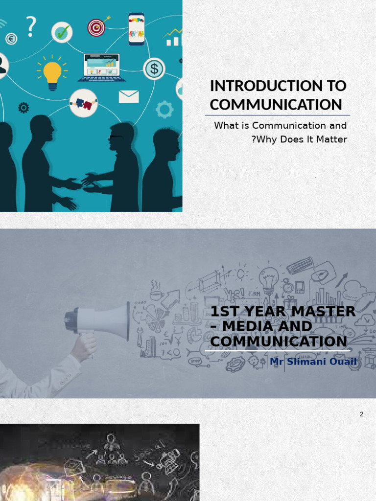 Introduction To Communication: What Is Communication and Why Does It ...