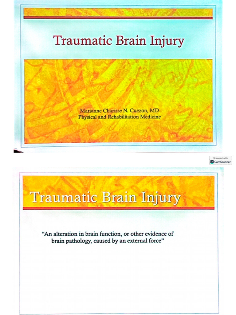 Traumatic Brain Injury | PDF