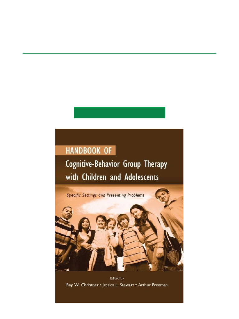 Cognitive-Behavior Therapy for Youth | PDF | Cognitive Behavioral ...
