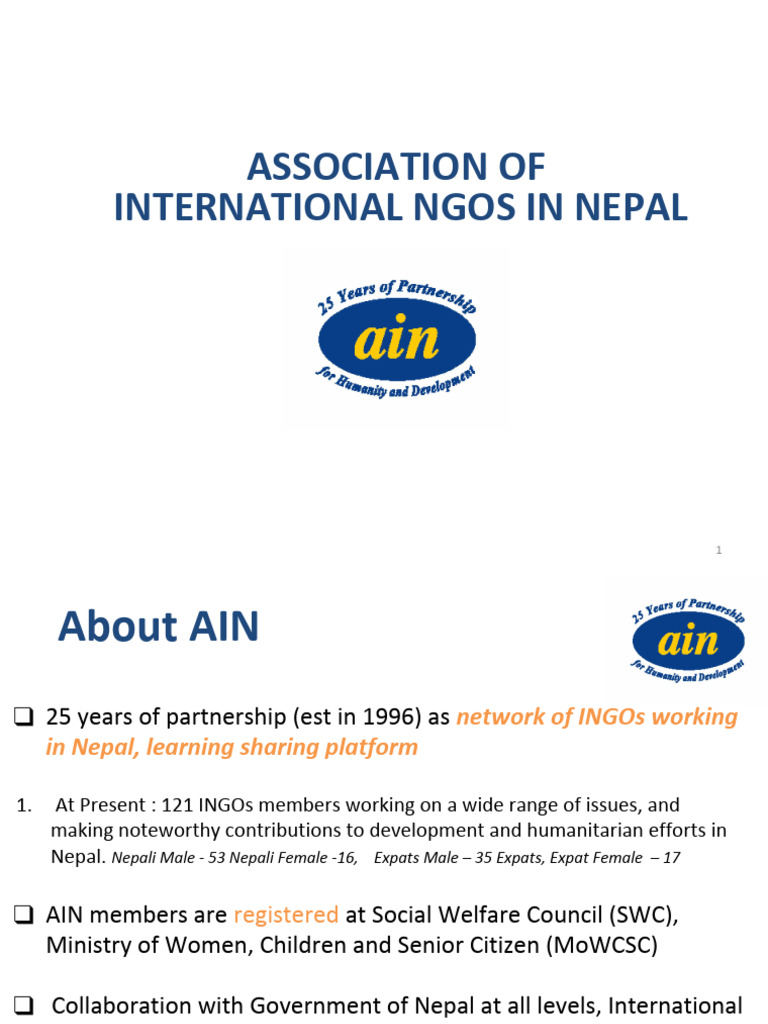 Role of INGOs in Nepal's Development | PDF | Non Governmental Organization