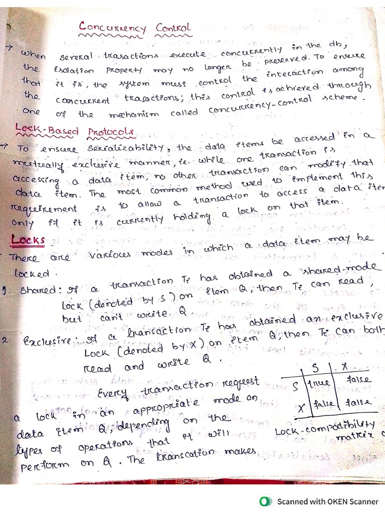 Concurrency Control | PDF