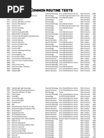 Pakistan Medical Lab Tests Rate List | PDF | Blood Plasma | Hepatitis