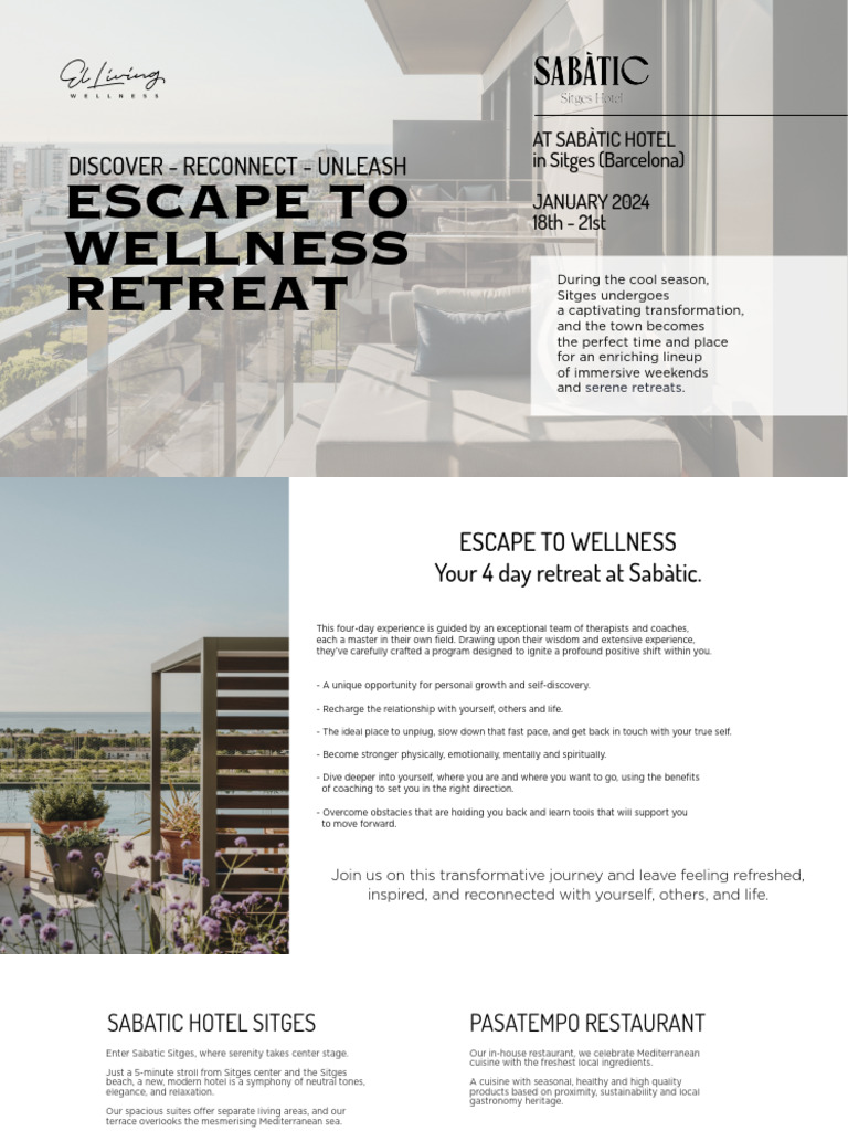 ELW-Escape To Wellness Retreat | PDF | Pilates | Experience