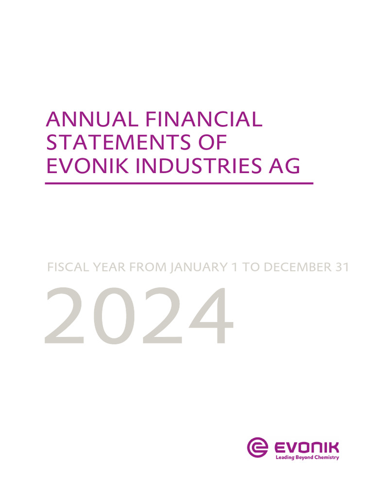 Evonik Industries AG 2024 Financial Report | PDF | Deferred Tax | Expense