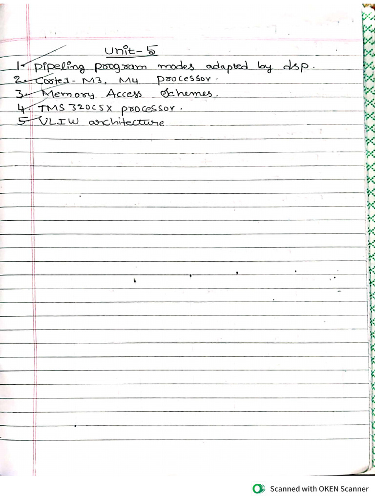 DSP Unit 5 | PDF