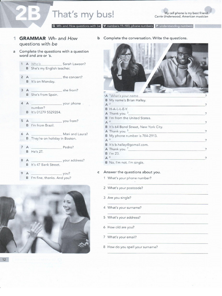 English File Beginner 2B | PDF