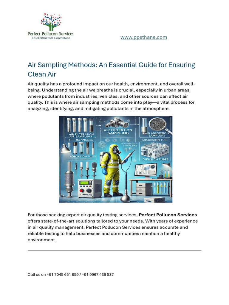Air Sampling Methods by Perfect Pollucon Services | PDF | Air Pollution ...