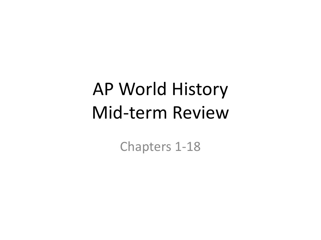 AP World History Review PDF Religion And Belief Politics (General)