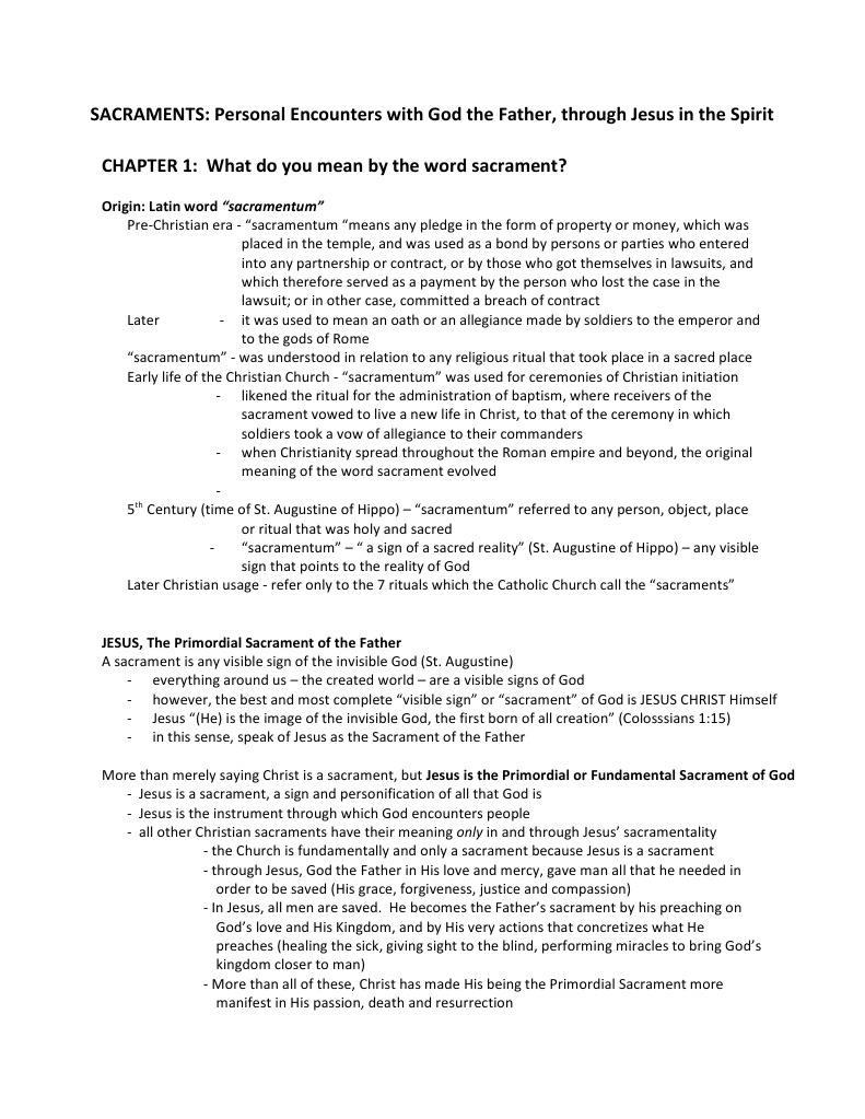 Understanding Sacraments in Christianity | PDF | Sacraments | Eucharist