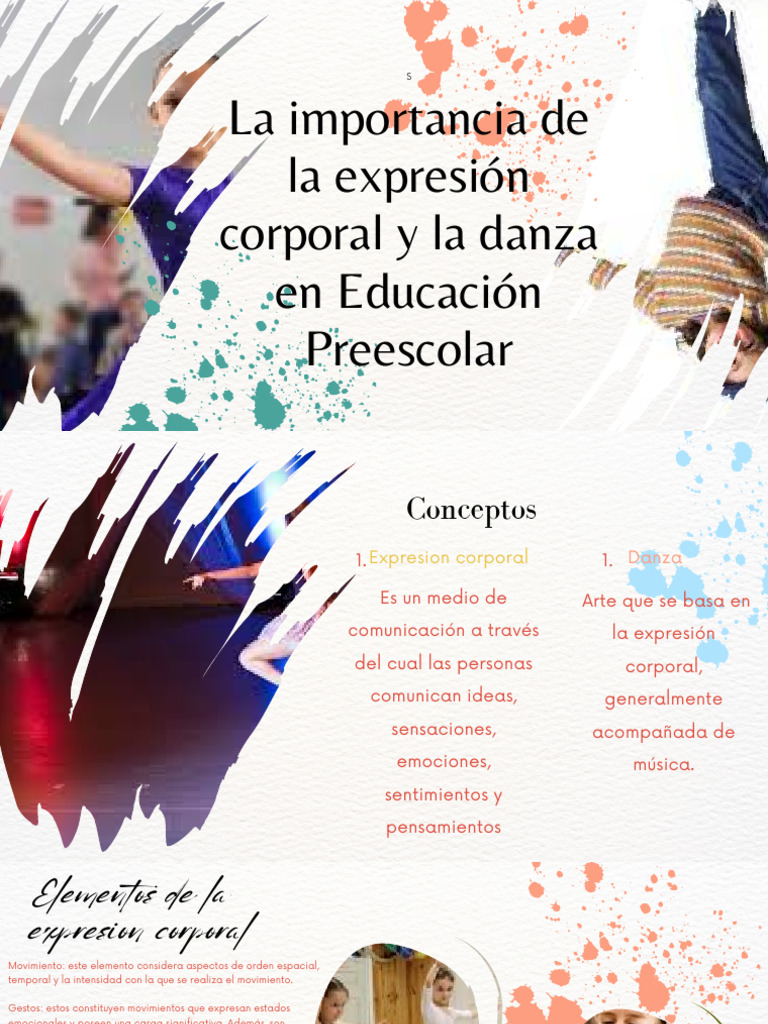 Danza y Expresión Corporal en Preescolar | PDF | Bailes | Las emociones