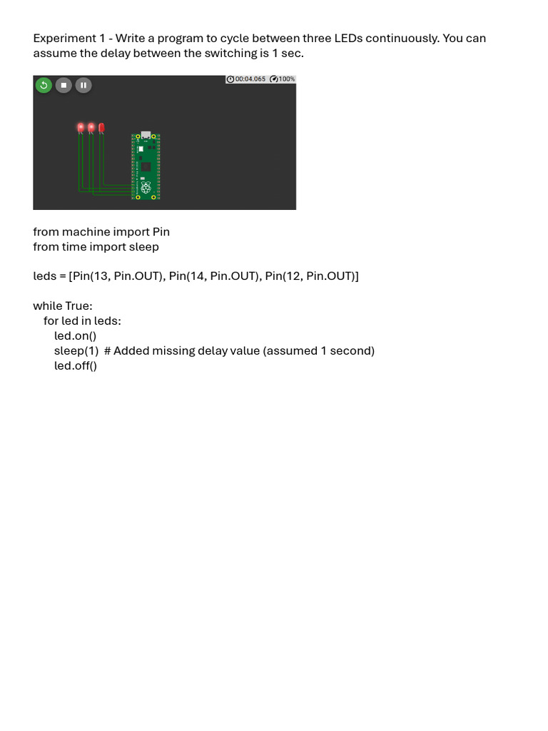 LED and LCD Control Experiments | PDF | Analog To Digital Converter ...