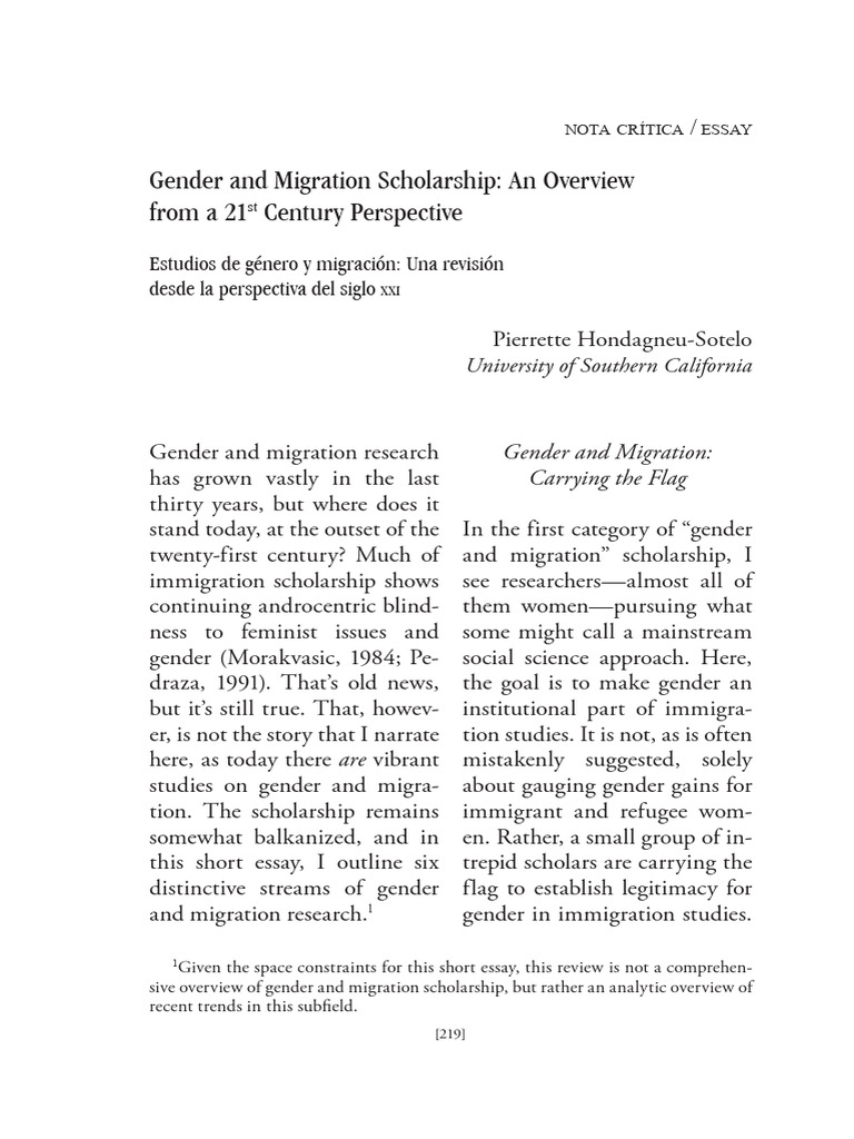 Global Cinderellas in Migration Studies | PDF | Human Migration ...