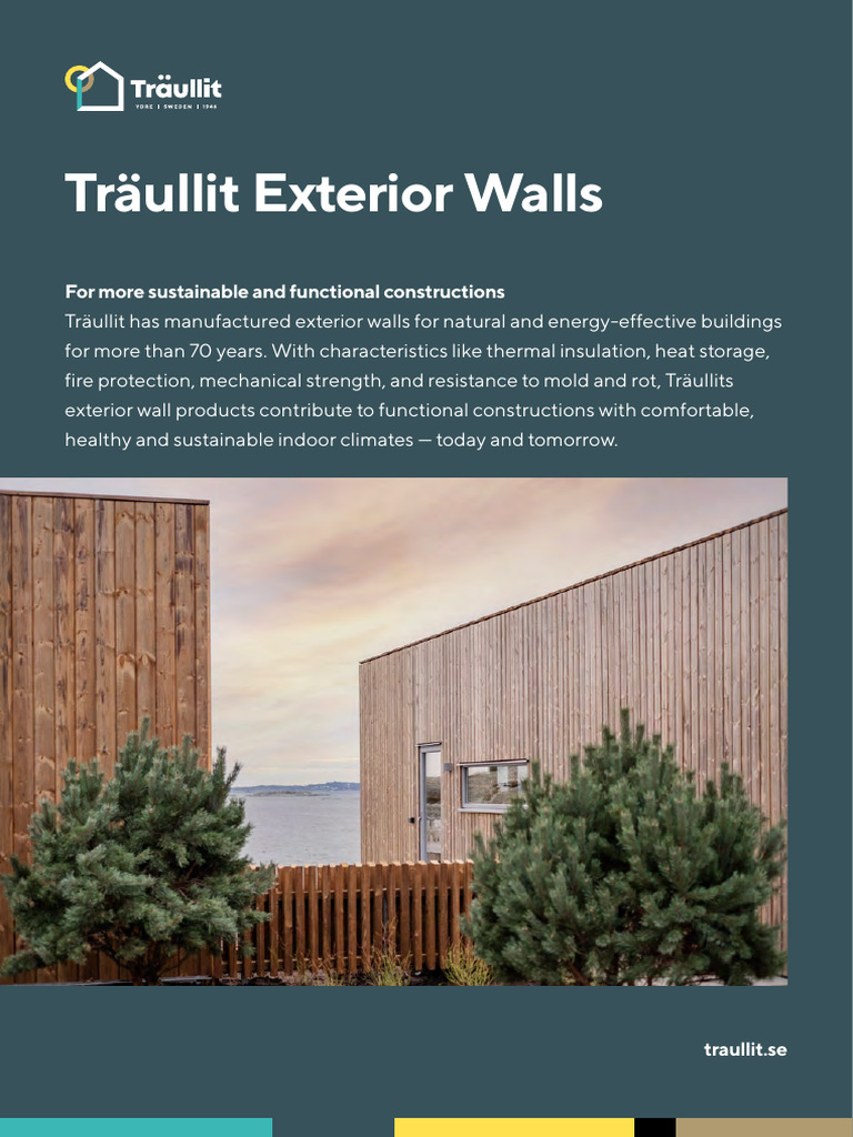Photo inspiration: Gallery Detail: En Träullit Exterior Walls 2022 2 Pdf Plaster