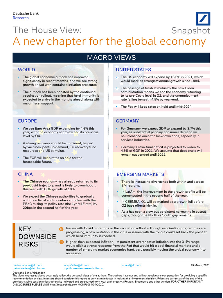 A New Chapter For The Global Economy | PDF | Inflation | European ...
