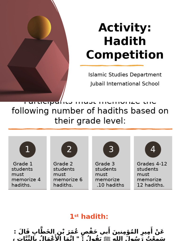 Hadith Competition | PDF