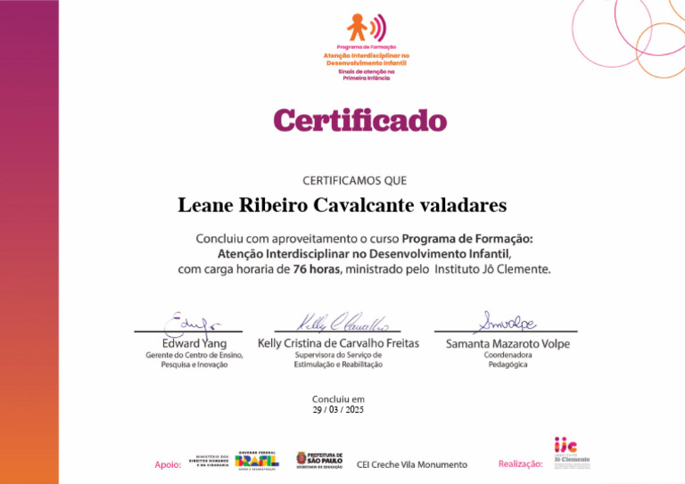 Certif Ics Do | PDF