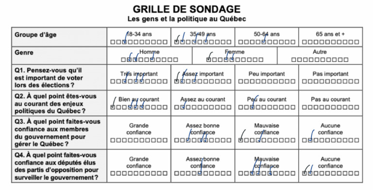 Grille de Sondage | PDF
