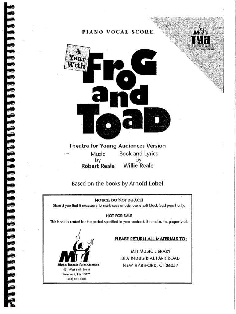 A Year With Frog and Toad - Hannah | PDF