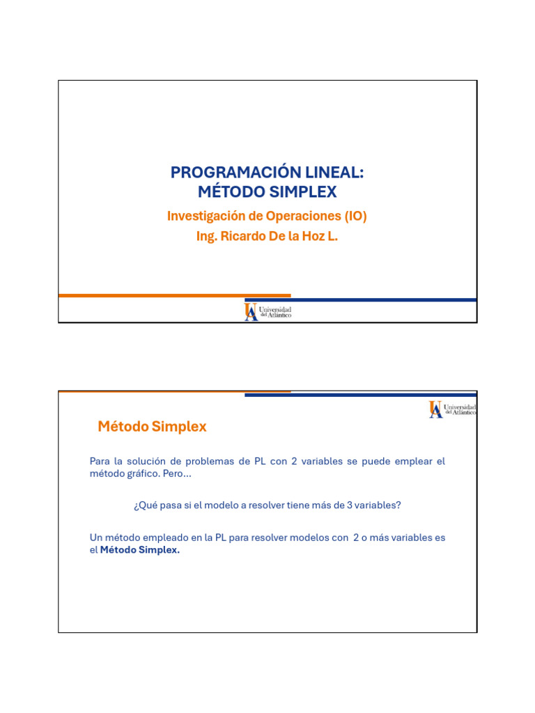 3 - Metodo Simplex - Maximizacion | PDF | Programación lineal ...