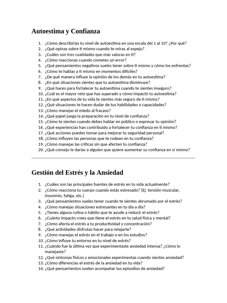 Autoestima y Confianza | PDF | Ansiedad | Autoestima