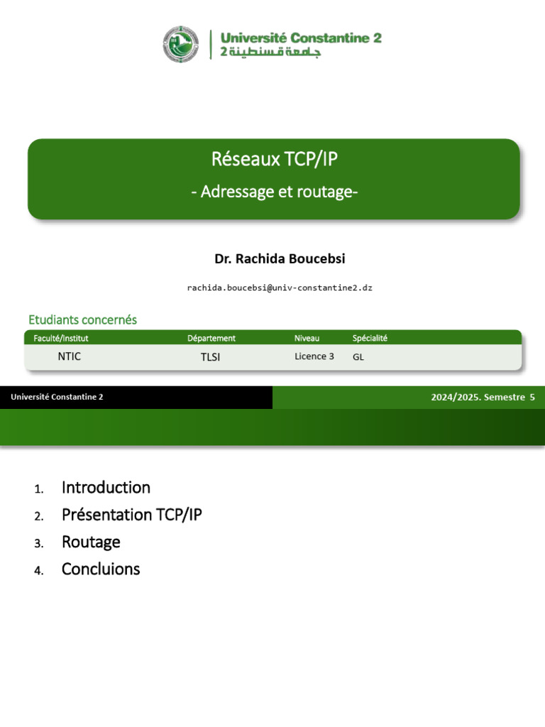 Introduction au protocole TCP/IP | PDF | Protocoles Internet | Suite ...