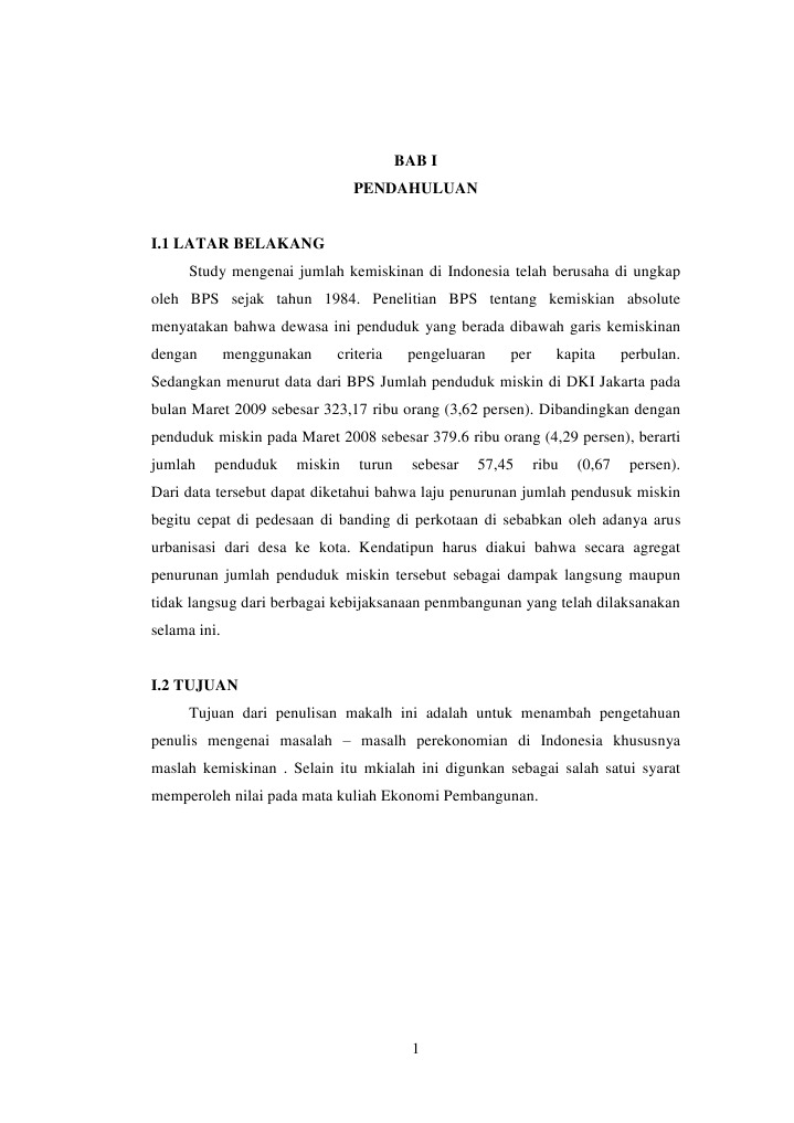 Makalah Kemiskinan Di Kota Dan Desa