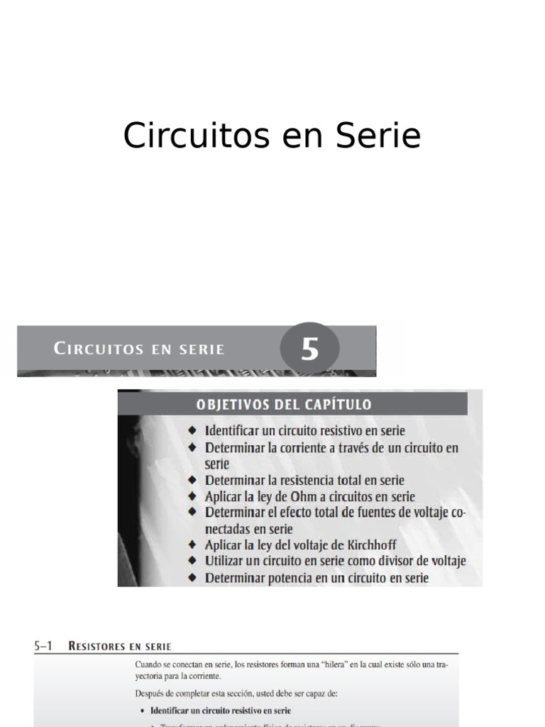 Circuitos en Serie | PDF | voltaje | Red eléctrica
