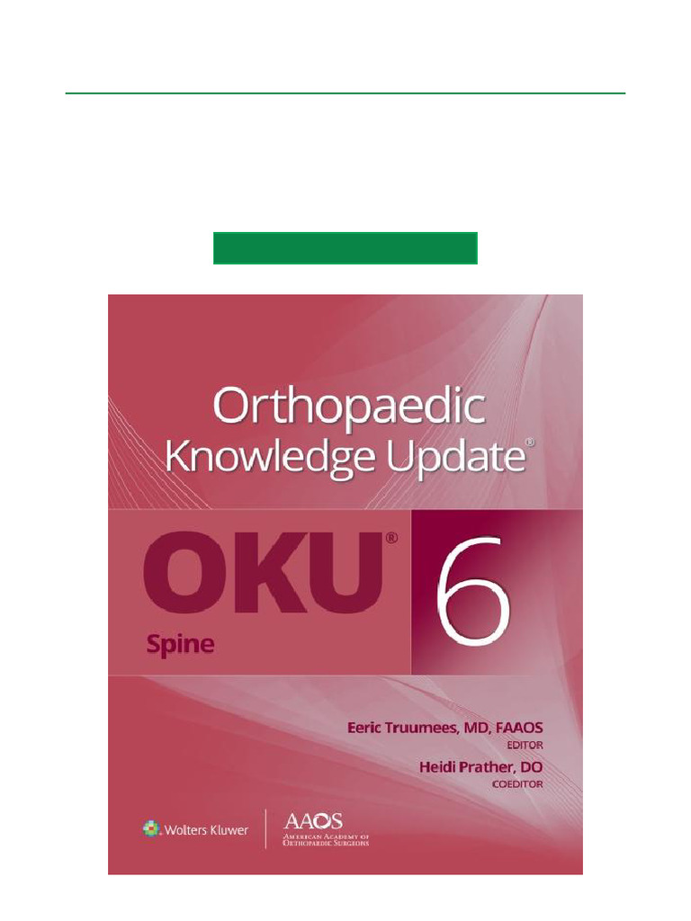Ovid - Orthopaedic Knowledge Update: Spine 6 | Wolters Kluwer