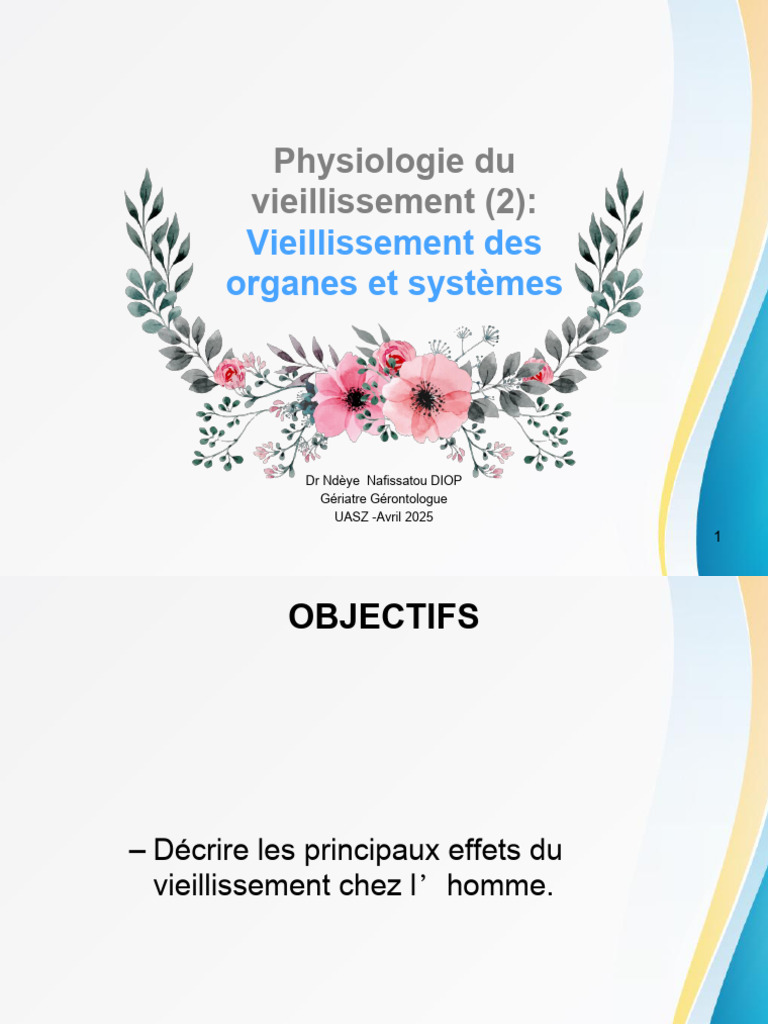 Effets du vieillissement sur l'organisme | PDF | Système immunitaire | Goût