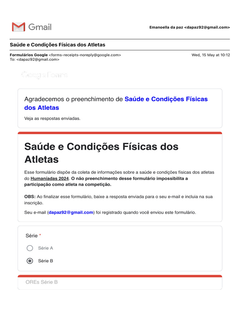 Saúde e Condições Físicas dos Atletas | PDF