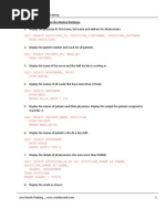 SQL Queries on the Medical Database_Answers