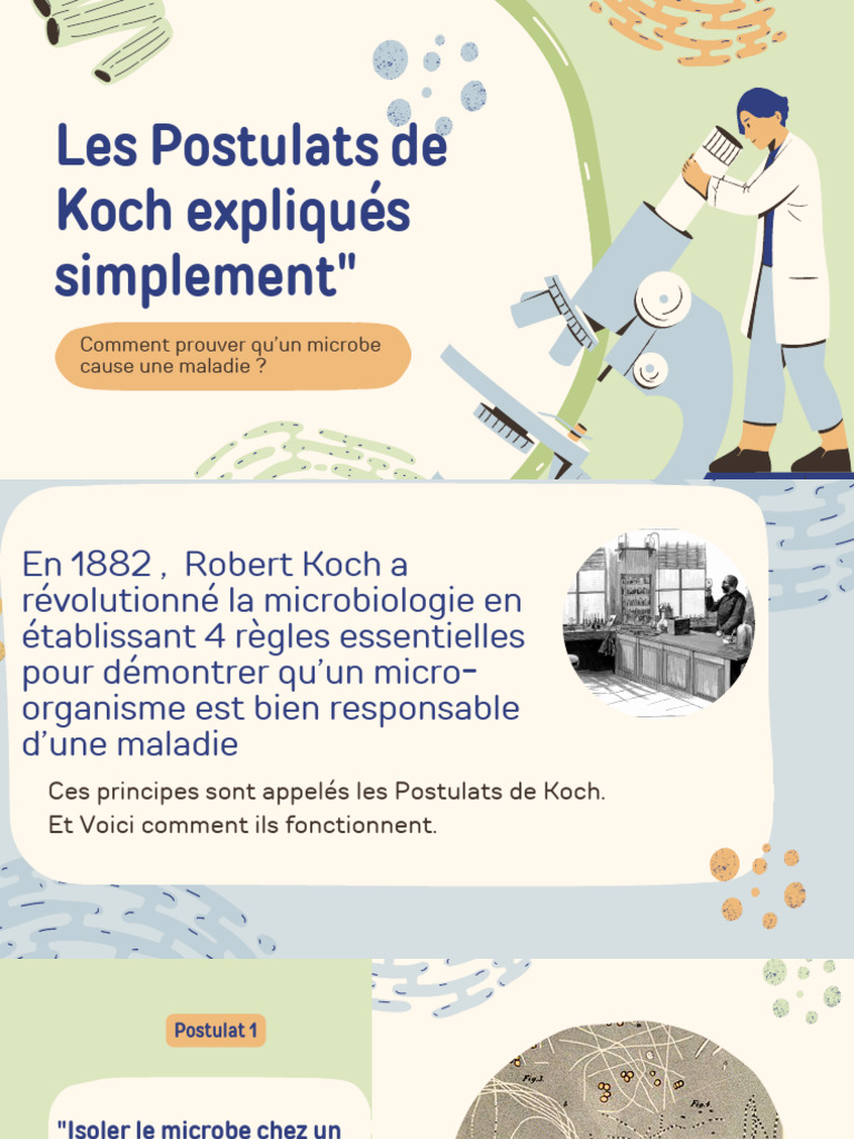 Les Postulats de Koch en Microbiologie | PDF