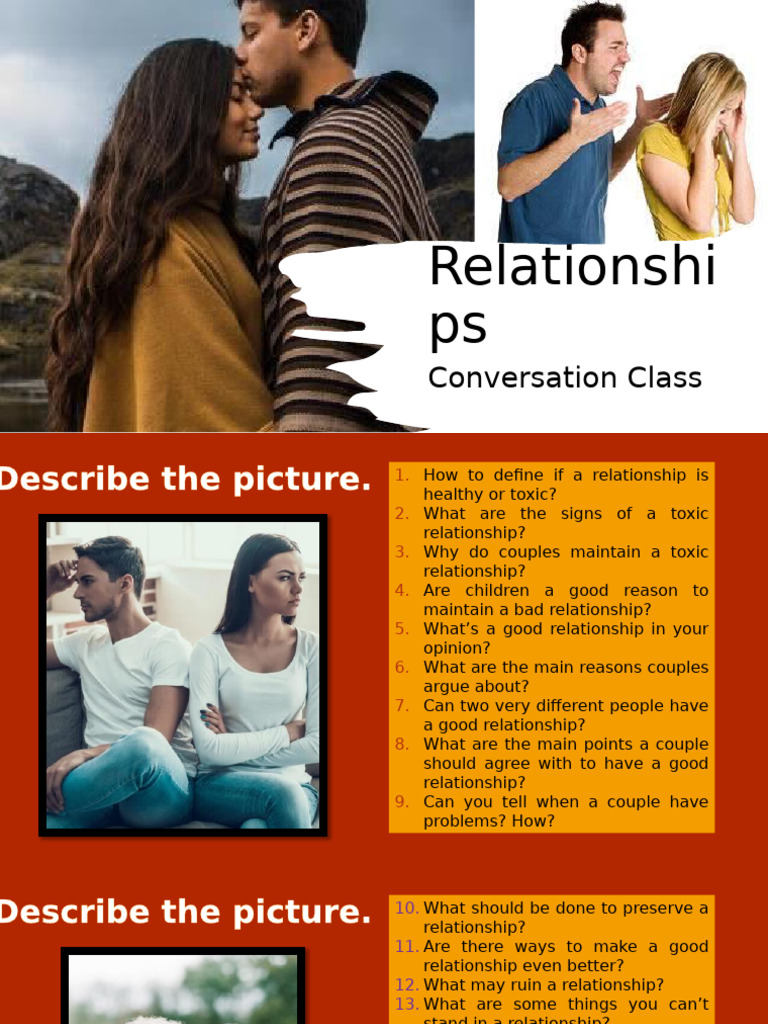 Relationships Conversation Class Conversation Topics Dialogs 143549 ...