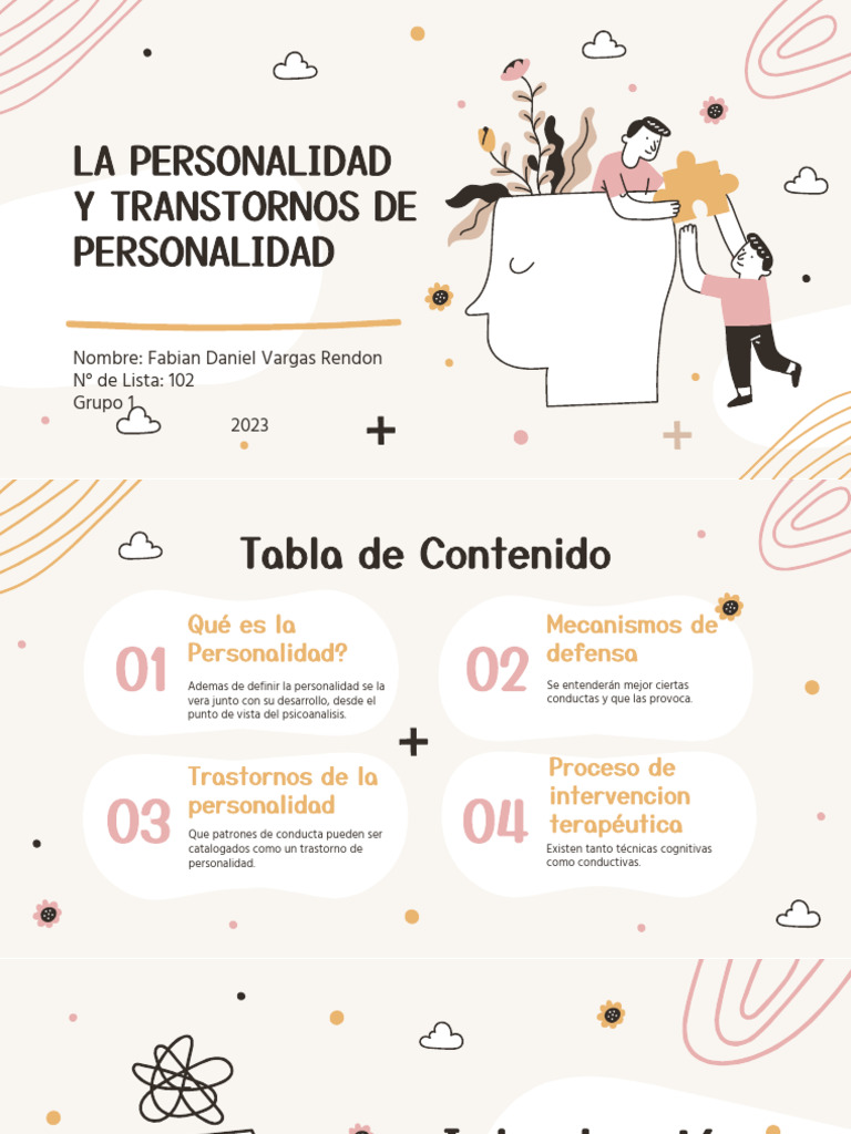 Trastornos y Mecanismos de Personalidad | PDF | Mente | Psicoanálisis
