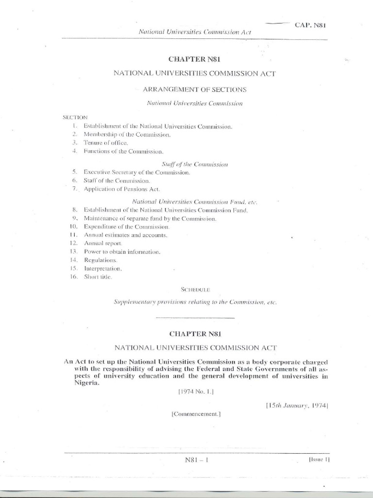 NUC Act0001 | PDF