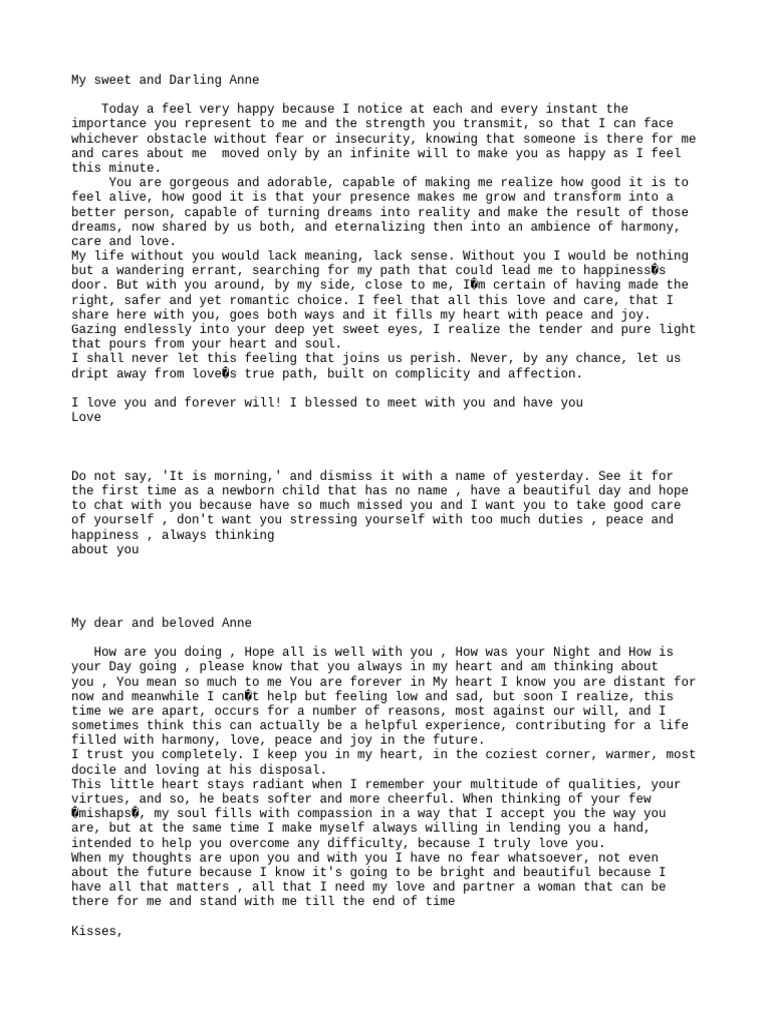 101 Letters | PDF | Love | Dream