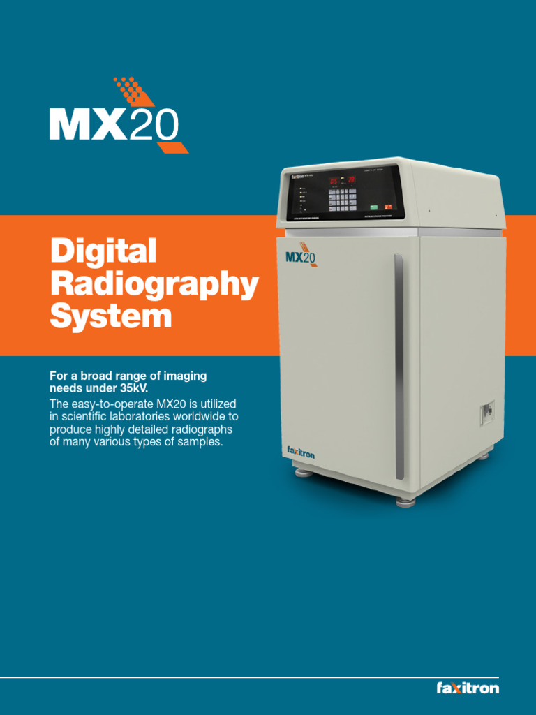 MX20 Digital Radiography System Overview | PDF | Radiography ...