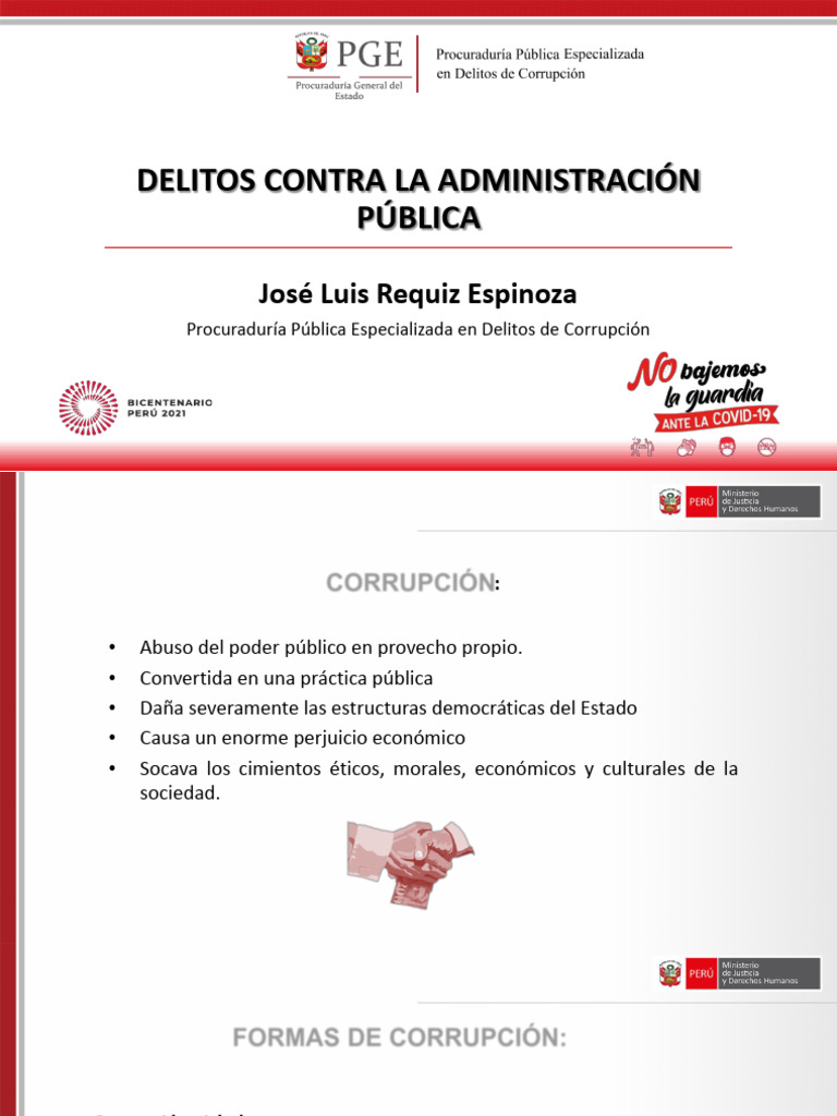Delitos Contra La Administración Pública Actualizado | PDF | Corrupción ...
