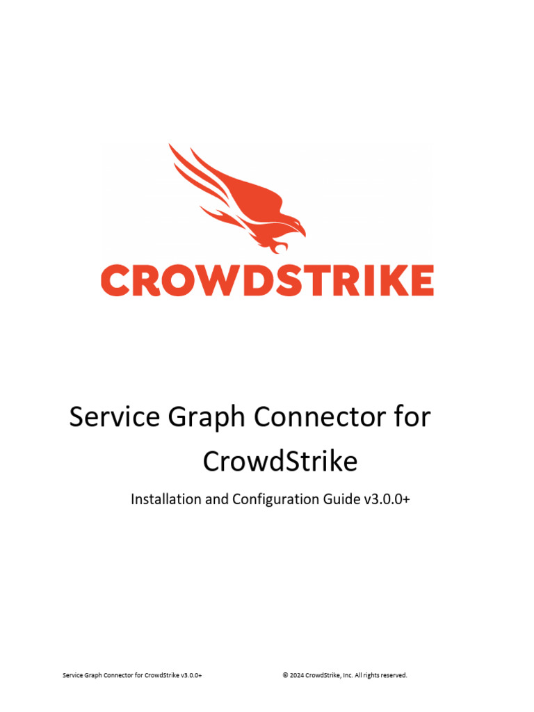 Service Graph Connector Guide for CrowdStrike | PDF | Internet Of ...
