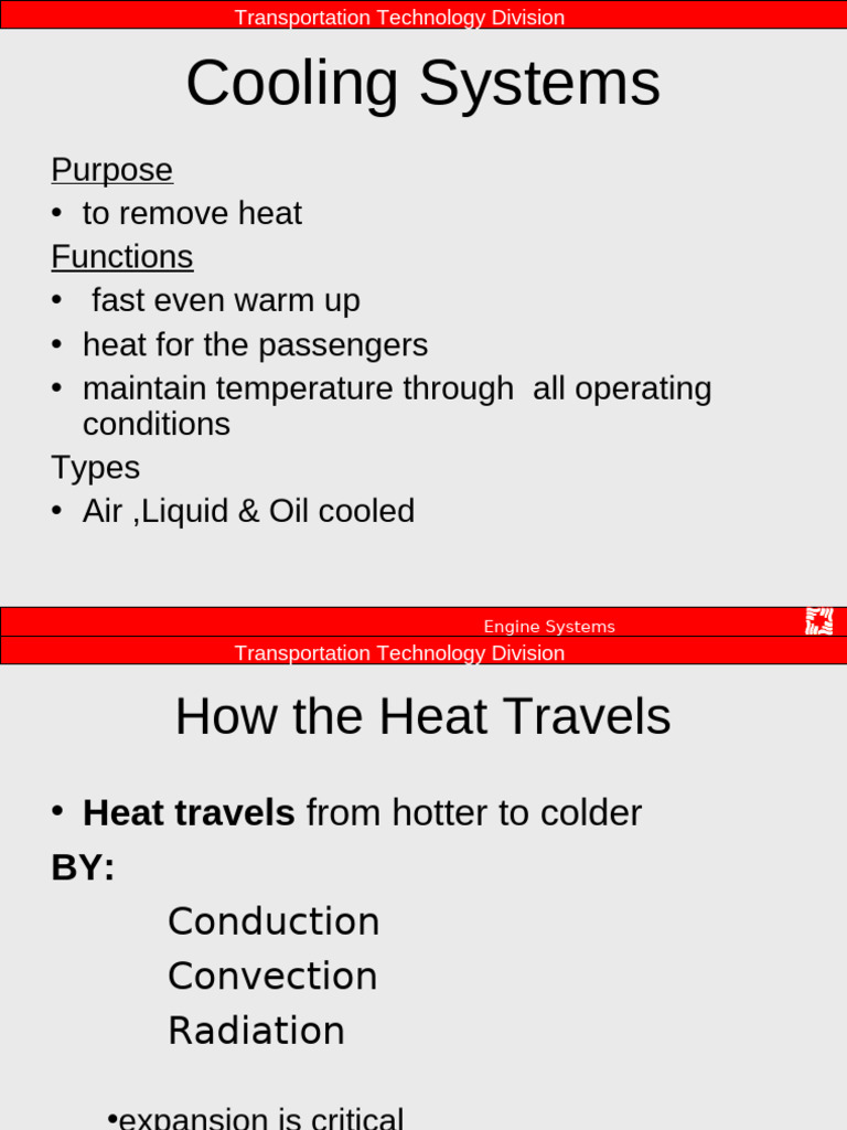 Engine Cooling Systems Overview and Diagnosis | PDF | Radiator ...