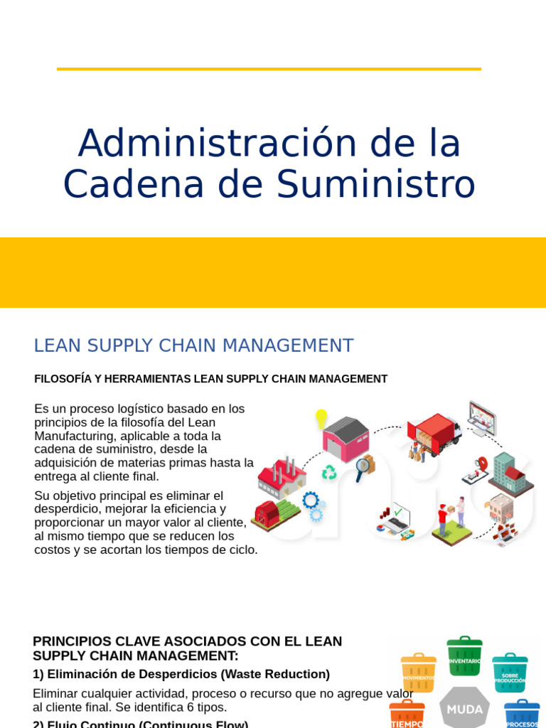 Técnicas del Lean Supply Chain Management | PDF | Cadena de suministro ...