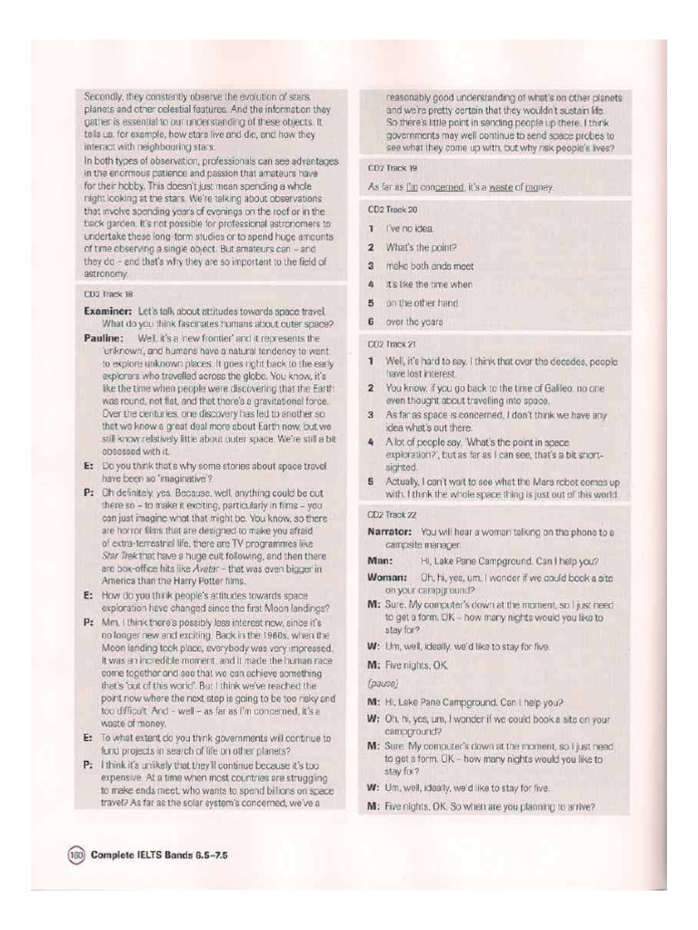 Complete IELTS (6.5-7.5) - Transcript | PDF