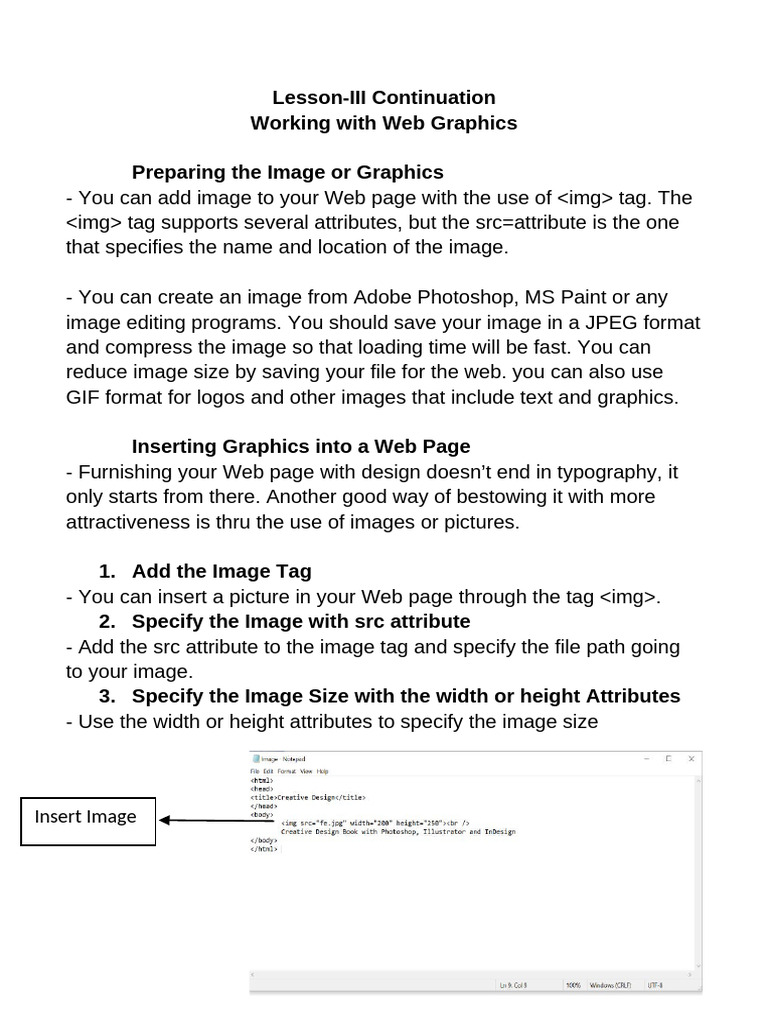 Web Graphics: Inserting and Aligning Images | PDF | Graphics | Computer ...