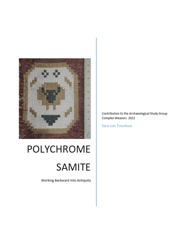 Polychrome Samite Weaving Techniques | PDF | Loom | Weaving