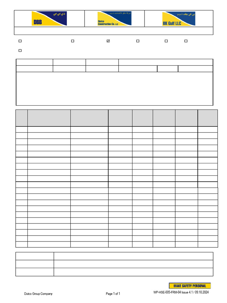 WP-HSE-005-FRM-04 - Attendance Record Mass TBT 30.12.24 | PDF