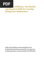 Refrigerator Maintenance Checklist Guide | PDF | Cooking, Food & Wine ...